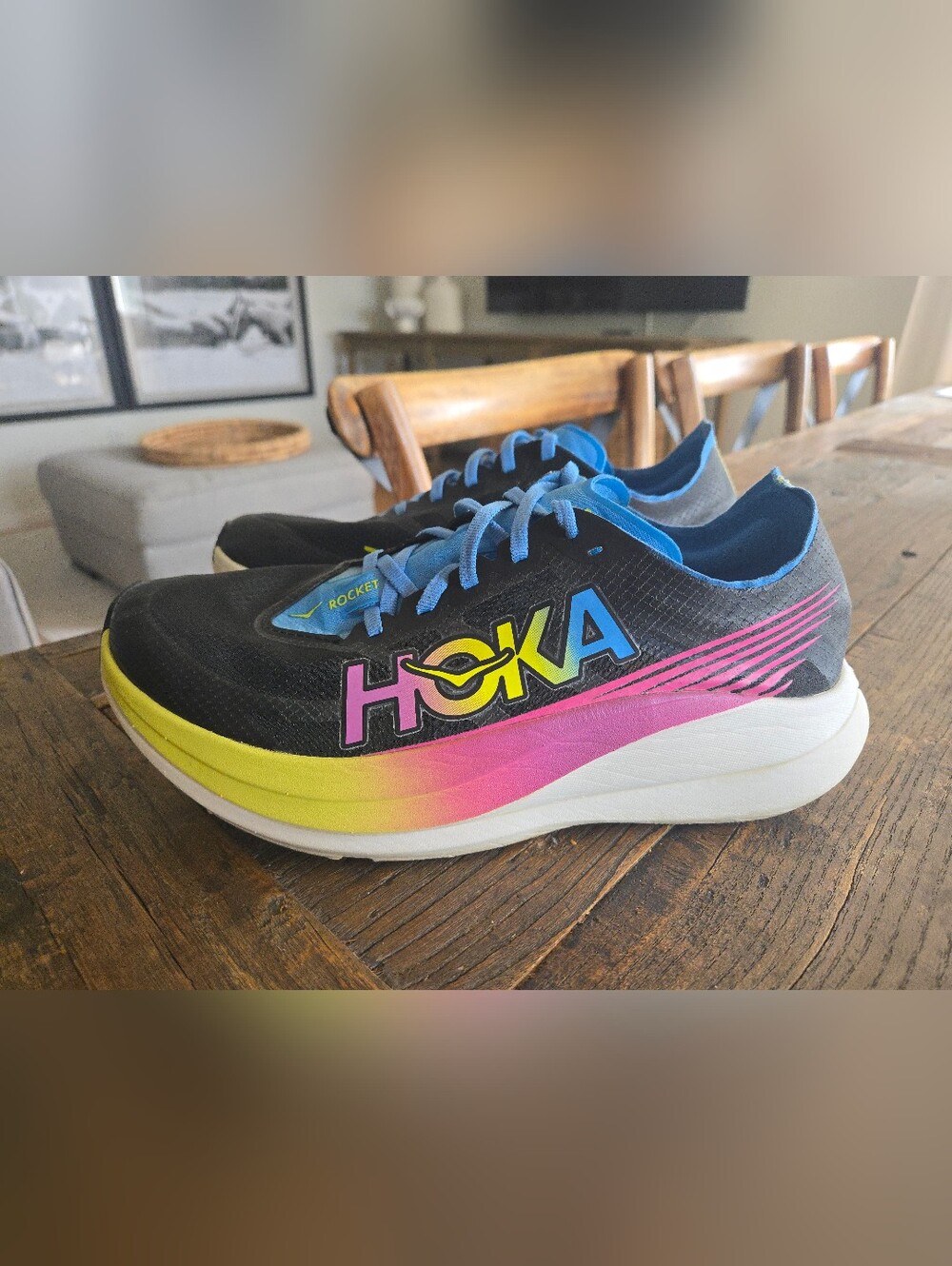 Hoka Rocket X2 Carbon Plated Running Shoes, Unisex W 10, M 9